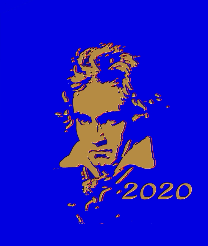 Blau-goldene Beethoven-Arbeit