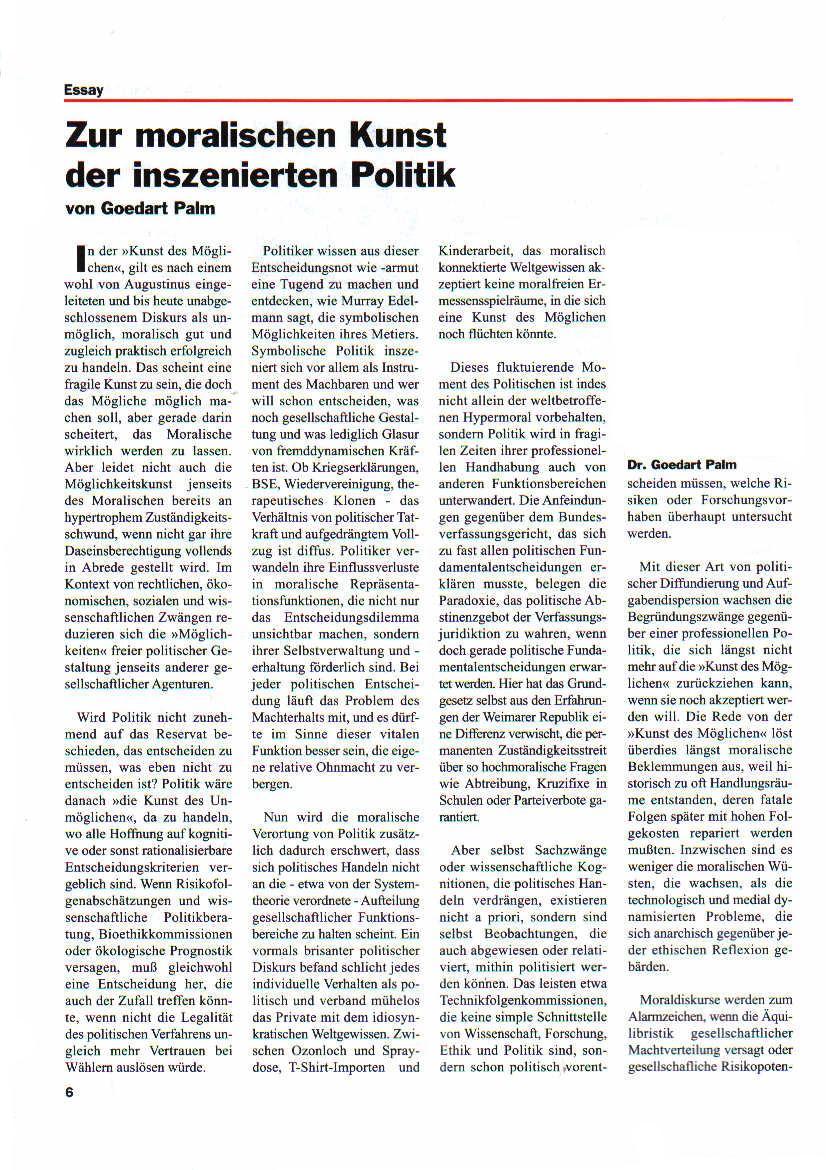 Originalscan des Essays, Seite 1