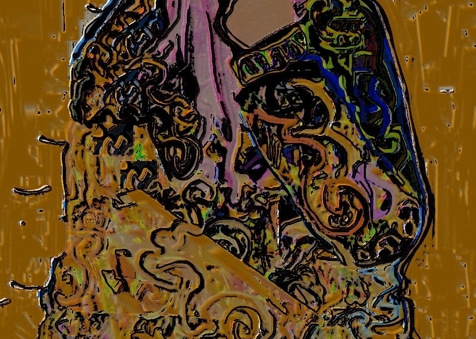 Digitale Klimt-Paraphrase von Goedart Palm